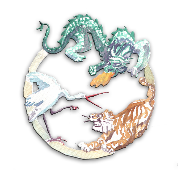 Drache, Tiger und Kranich